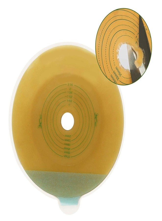 لوتفانسي حواجز لاصقة للفغرة الجلدية من لوت فانسي لأكياس فغر القولون ذات القطعتين - مستلزمات فغرة اللفائفي للعناية بالفغرة، قابلة للقص حسب المقاس، عبوة من 10 قطع - Image 4